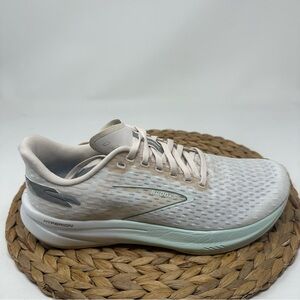 BROOKS Hyperion Running Shoes Crystal Grey Blue Glass White Size 10 Women's